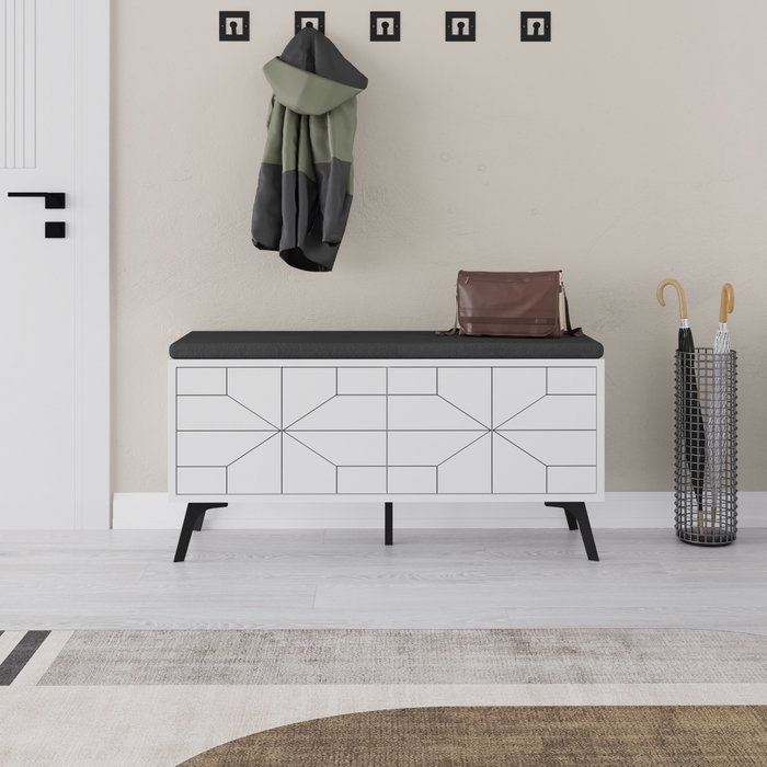 Hanah Home Dune Bench - Blanco Hanah Home Dune Bench - Blanco